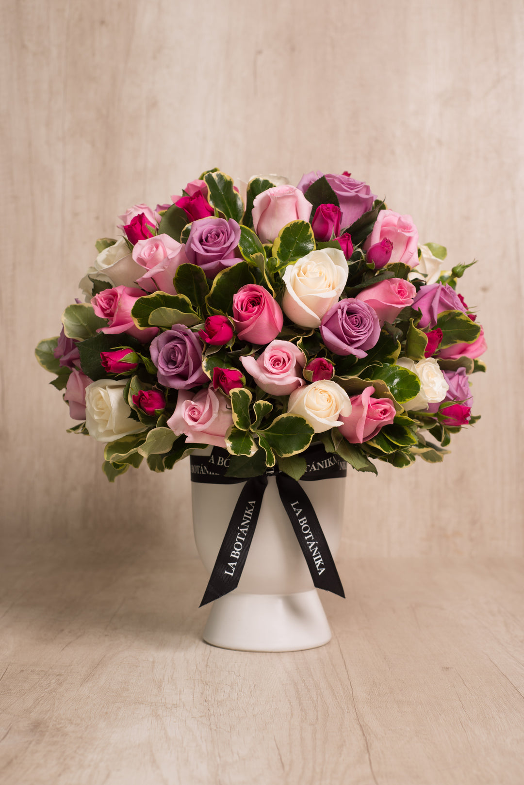 Arreglo Alicia 40 rosas en copón