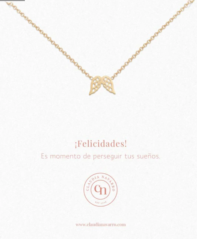 Collar alitas gold
