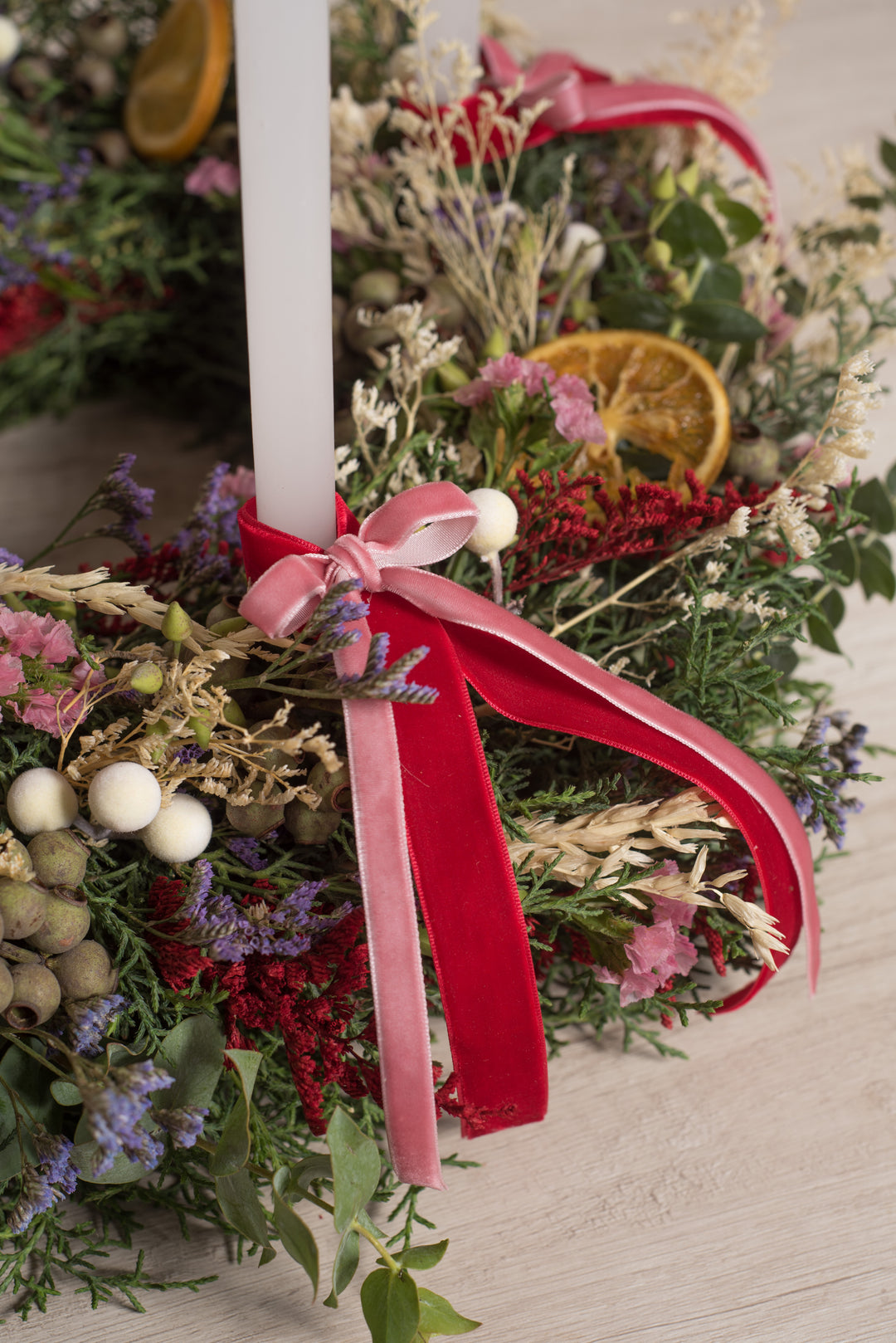 Corona de Adviento "Festive garden” - navidad - sameday