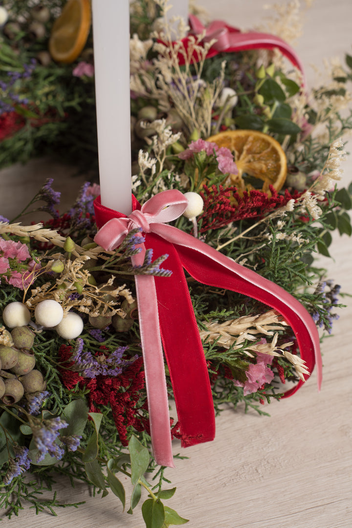 Corona de Adviento "Festive garden” - navidad - sameday