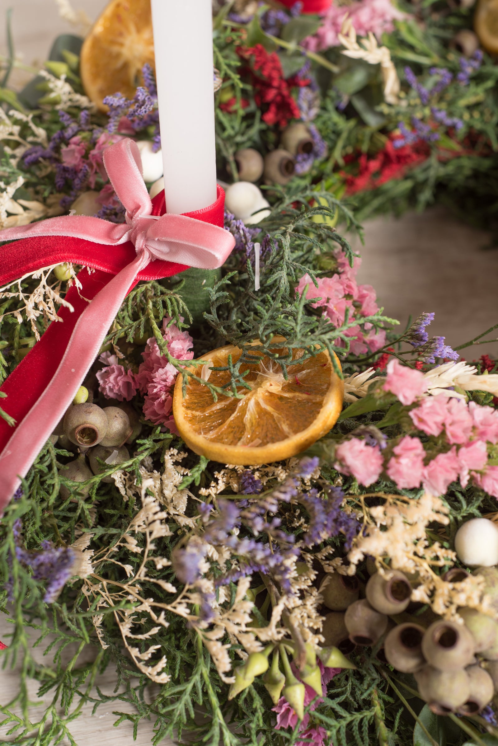 Corona de Adviento "Festive garden" - Navidad