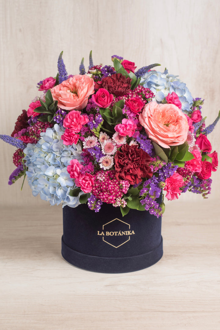 Round Box Velvet azul Paris XL