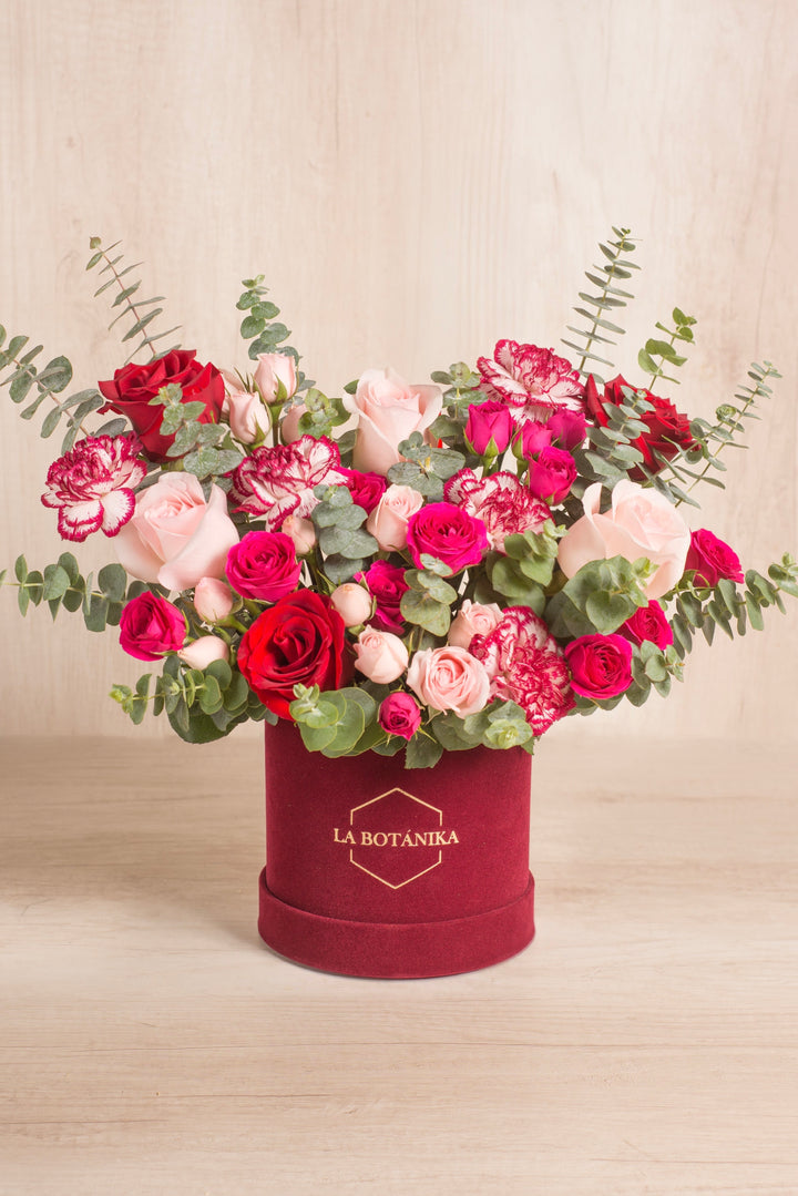 Round Box Velvet Cecile - Sameday