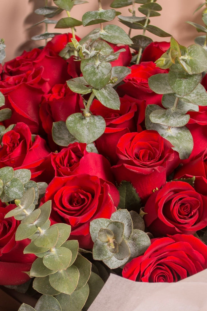 Ramo Sabina x 24 Rosas Rojas
