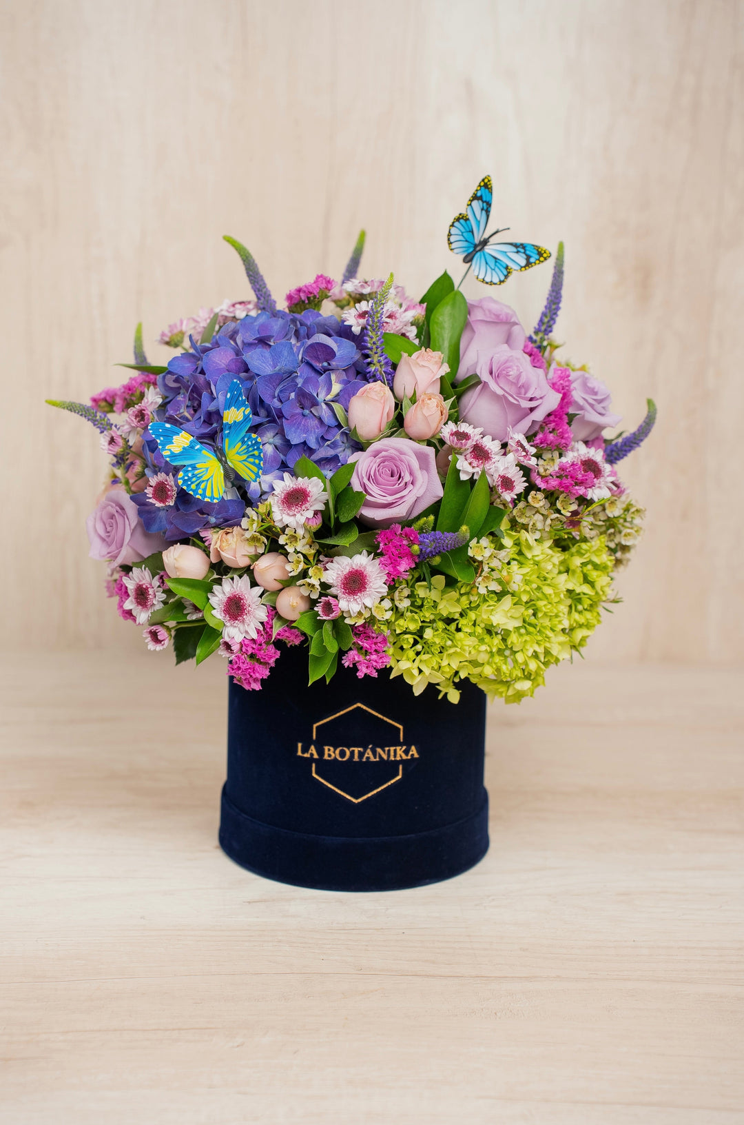Round Box velvet Tessie - sameday