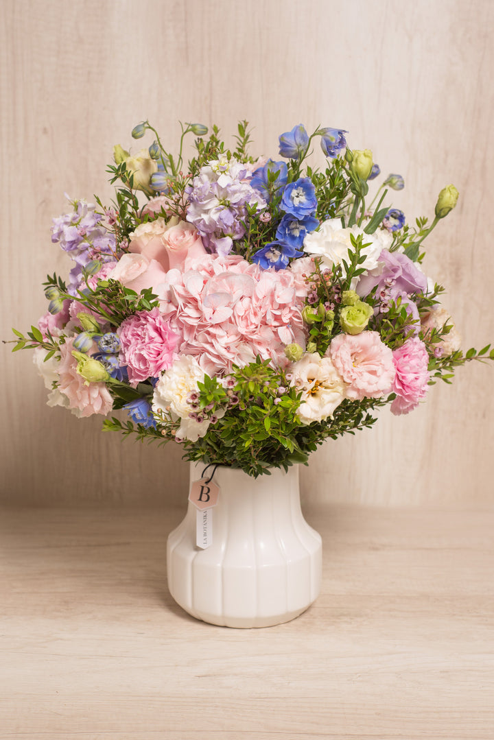 Florero blanco Claudie