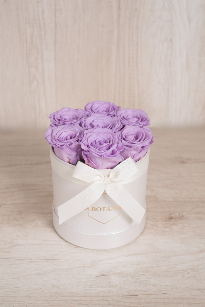 Round Box de Rosas Preservadas