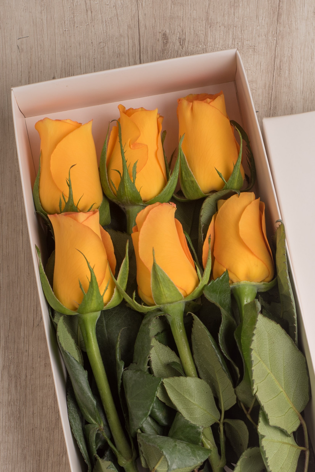 Classic Box 6 Rosas Amarillas - Flores Amarillas