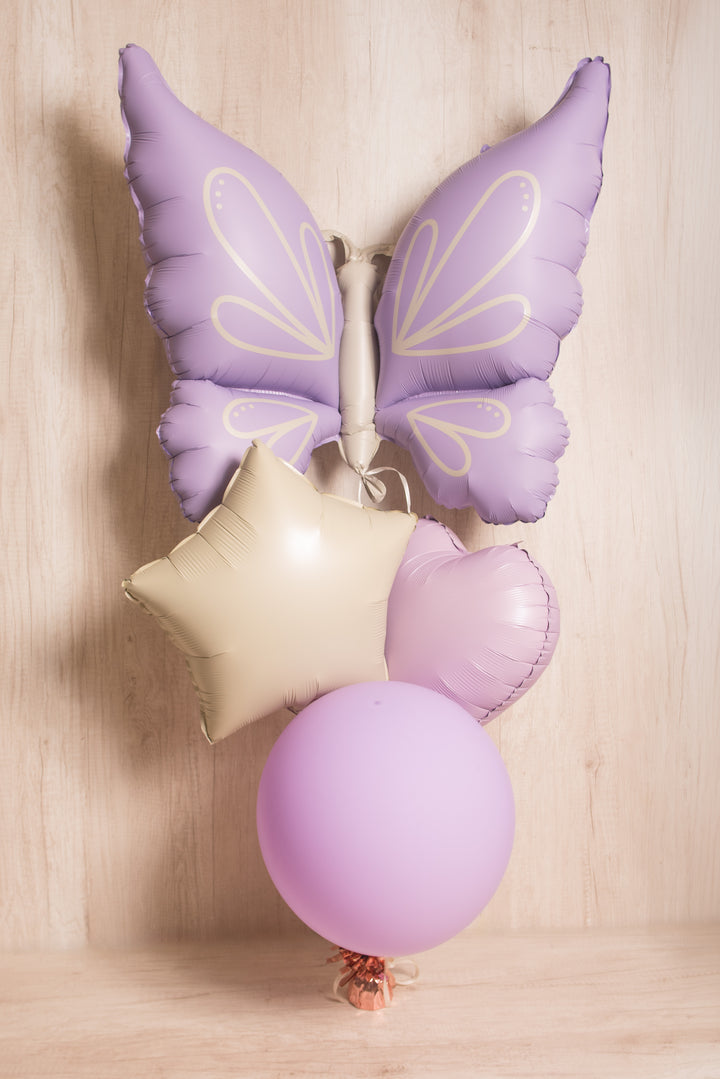Bouquet de globos Mariposa Lila