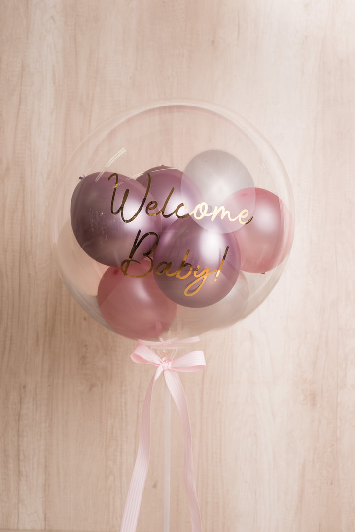 Globo Burbuja "Welcome Baby"