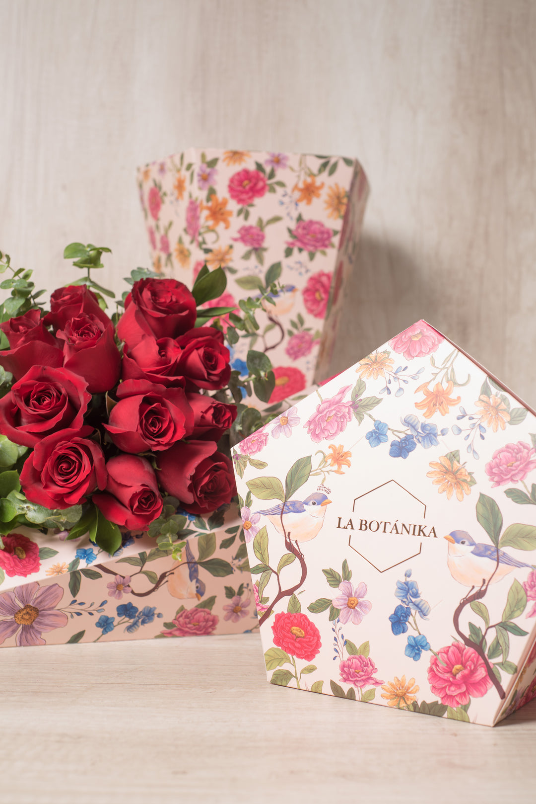 Ramo 12 Rosas Rojas Lollipop - Mamá25