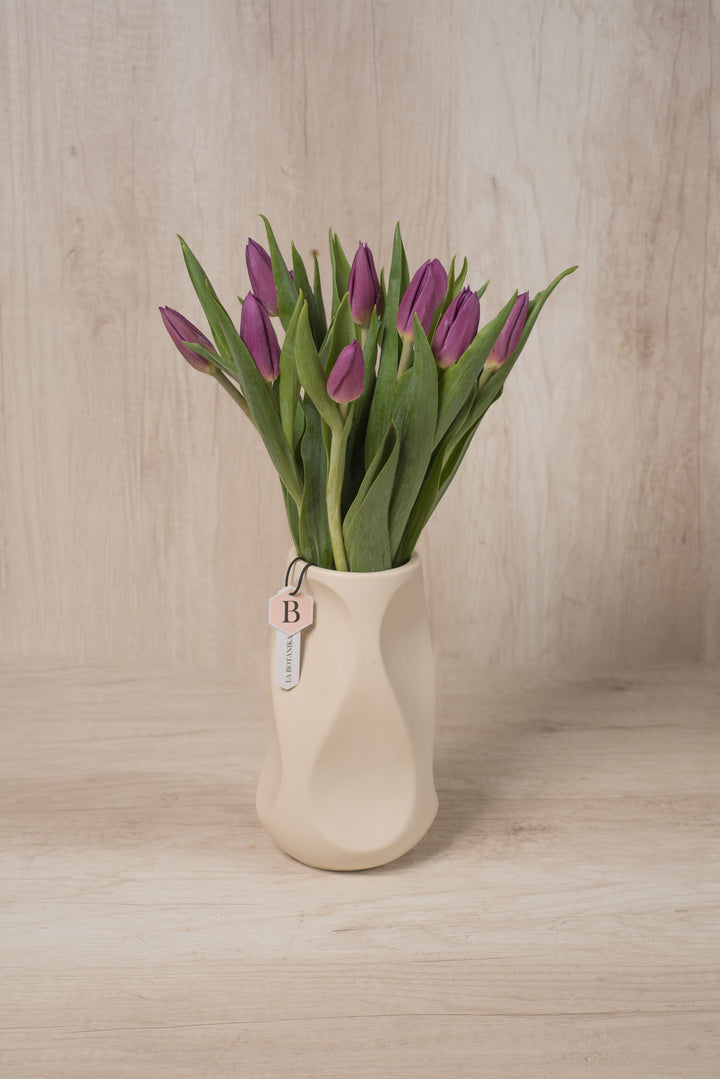 Florero Celine 10 Tulipanes