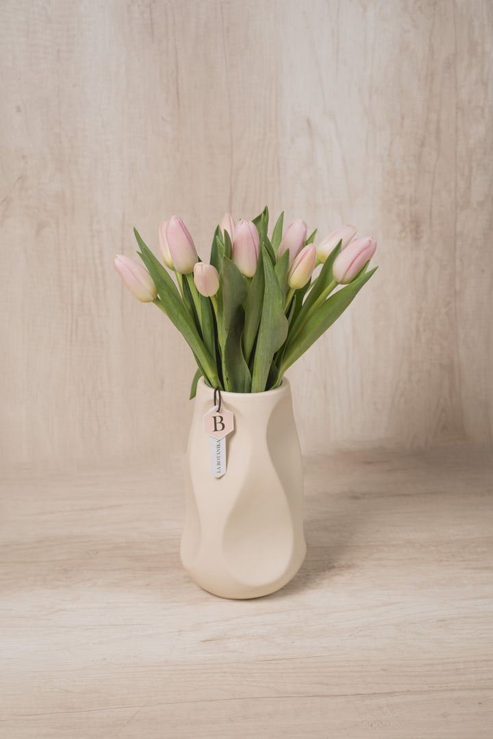 Florero Celine 10 Tulipanes