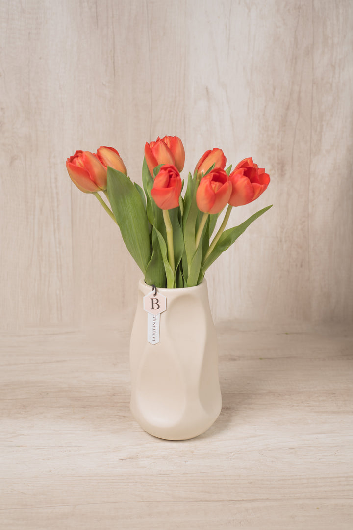 Florero Celine 10 Tulipanes