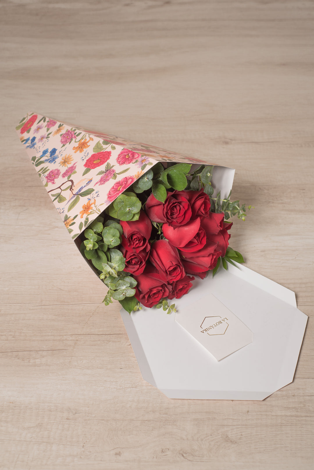 Ramo 12 Rosas Rojas Lollipop - Mamá25