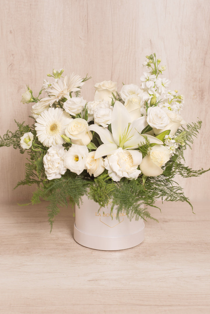 Round Box ivory Thalia
