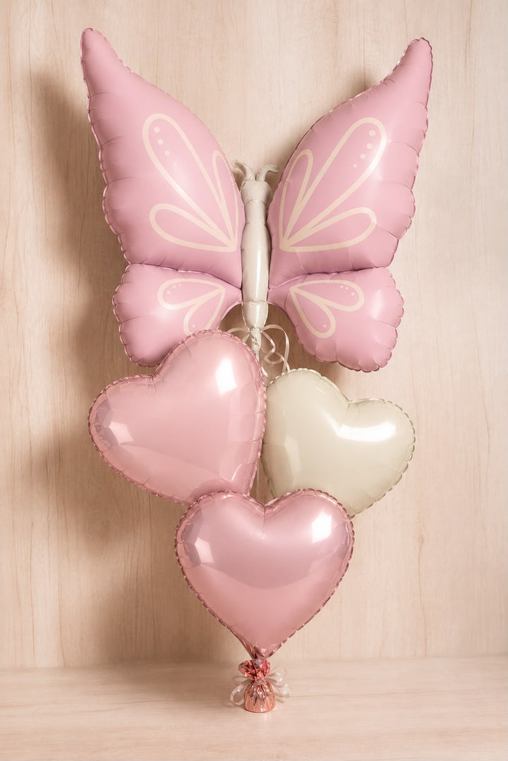 Bouquet de globos Mariposa Lila