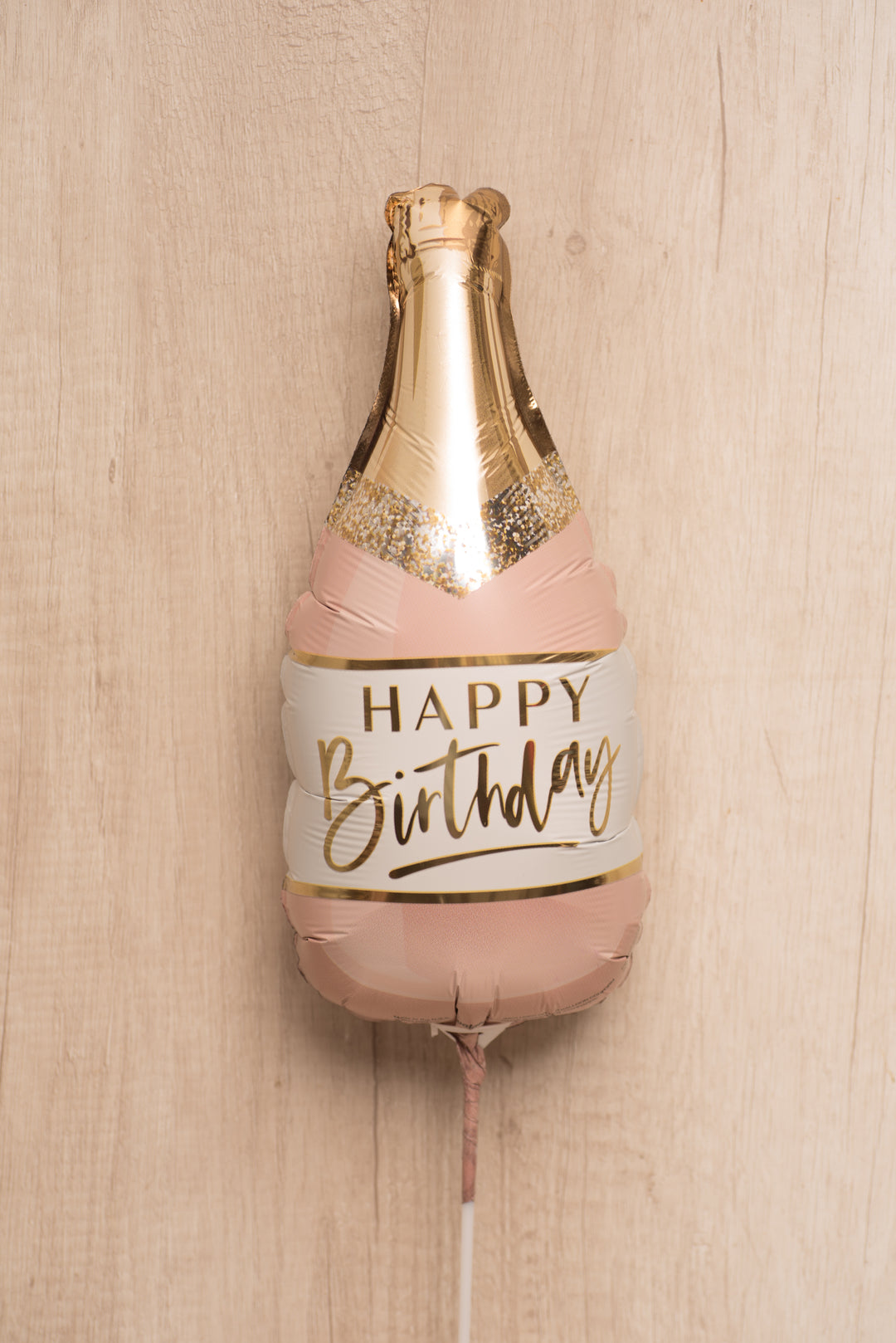 Globo "Happy birthday" Champagne