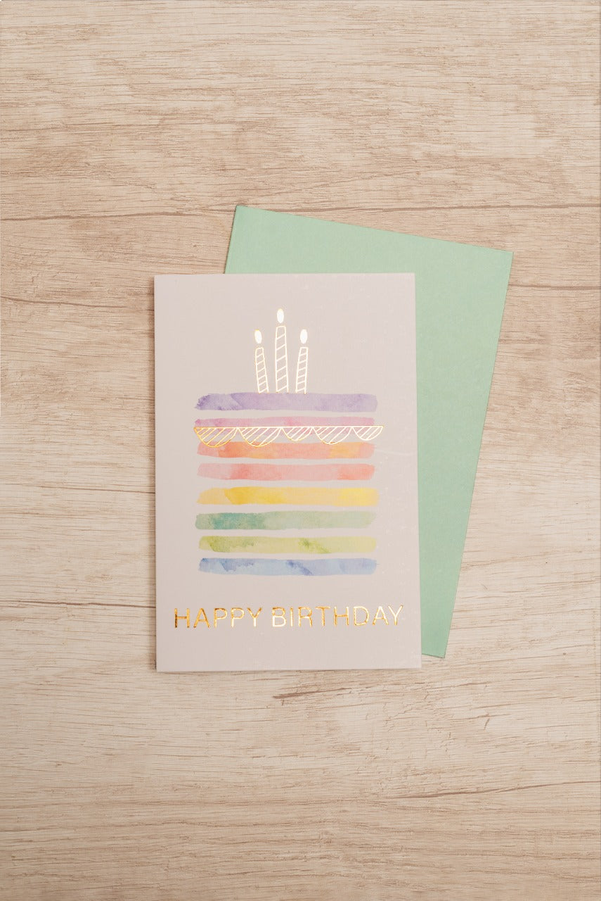 tarjeta cumpleaños "torta"